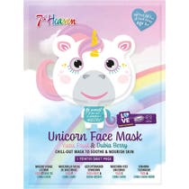 7th Heaven Einhorn-Gesichtsmaske aus Stoff für Erwachsene/Kinder ab 8 Jahren-1