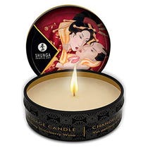 Shunga Strawberry Wine Romance-Massagekerze 30 ml-1