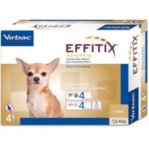 Effitix Spot-On Soluzione 4 Pipette 0.44ml 26,8mg+240mg Cani Da 1,5 a 4kg-3