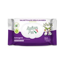 Italian Pet Biologisch abbaubare Tücher Aloe Vera / Lavendel für Hunde / Katzen 15x19cm 50 Stück-1