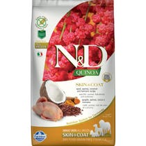 Farmina Natural & Delicious Quinoa für alle Rassen, Haut und Fell, Wachtel, getreidefreies Trockenfutter für Hunde, 2,5 kg-2