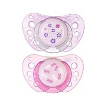 Chicco Succhietto Air Girl Caucciù 0-6 Mesi 2 Pezzi-2