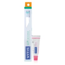 Vitis Soft Access Zahnbürste + Vitis Zahnfleisch-Zahnpasta 15ml-1