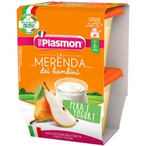 Plasmon La Merenda Dei Bambini Sapori Di Natura Pera/Yogurt 2x120g 6Mesi+-2