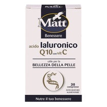Matt Benessere Acido Ialuronico Q10 Con Vitamina C 30 Compresse-1