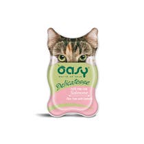 Oasy Wet Cat Delicatesse Paté Fine Con Salmone Per Gatti Adulti 85g-1