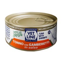 Vet Line Für Katzenthunfisch mit Garnelen in Sauce 70g-2