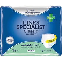 Lines Specialist Mutanda Assorbente Classic Unisex Taglia M 70-110cm 14 Pezzi -1