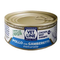 Vet Line für Katzenhähnchen mit Garnelen in Natur 70g-2