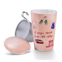 Infuser Thermoskanne Coccole D'Inverno Rosa 1 Stück-2