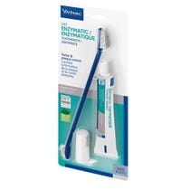 Virbac Enzymatisches Zahnpasta-Set + Zahnbürste für Hund/Katze, 1 Set-2