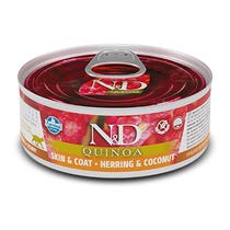 Farmina Natural & Delicious Quinoa Haut & Fell, Hering und Kokosnuss für ausgewachsene Katzen, 80 g-2