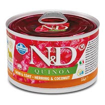 Farmina Natural & Delicious Quinoa Skin & Coat Mini mit Hering und Kokosnuss für ausgewachsene Hunde 140 g-2