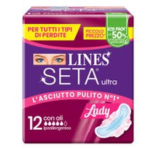 Lines Seta Ultra Assorbenti Lady Ali 12 Pezzi-1
