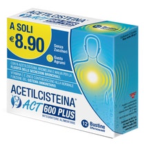 Acetilcisteina Act 600 Plus 12 Bustine Effervescenti Agrumi-1