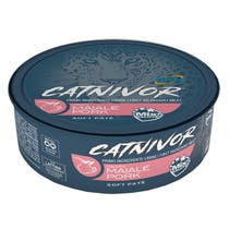 Catnivor Schweinefleisch Nassfutter für ausgewachsene Katzen 80g-1