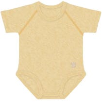 Bimbi Bodysuit, 0–36 Monate, warme Baumwolle, Melange-Gelb-2