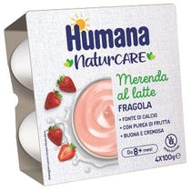 Humana Milchsnack Erdbeergeschmack 4x100g-1
