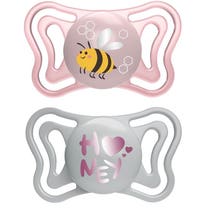 Chicco Physoforma Hellrosa Silikon-Schnuller 2 Stück 2-6 Monate-1