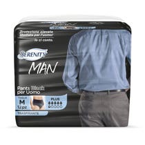 Serenity Man Pants Schwarze Windeln Größe Medium Plus 12 Stück-1