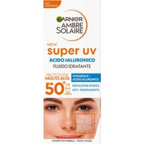Garnier Ambre Solaire Feuchtigkeitsspendendes Gesichtsfluid mit Hyaluronsäure, 40 ml, Lichtschutzfaktor 50+-1