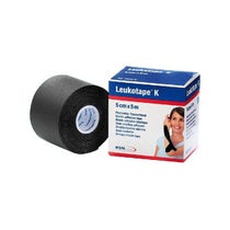 Benda Elastica Leukotape K Per Taping Fisioterapico L 5cm H5cm Nero In Rotolo-1