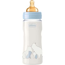 Chicco Biberon Original Touch Regular Bimbo Tettarella in Caucciù 330ml 4Mesi+-1