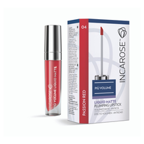Incarose Più Volume Liquid Matte Plumping Lipstick 04 Passion Red-1