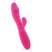 Crushious Rabbit-Vibrator, wiederaufladbar, Blossoms Strong Pink, mit Gleitmittel auf Wasserbasis-1
