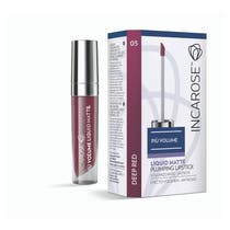 Incarose Più Volume Liquid Matte Plumping Lipstick 05 Deep Red-1