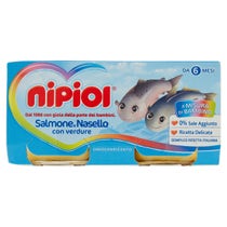 Nipiol Omogeneizzato Salmone/Nasello/Verdure 2x80g 6Mesi+-2