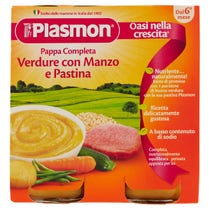 Plasmon Pappa Completa Verdure Pastina Manzo 6M+ 2x190g-2