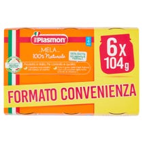 Plasmon Omogeneizzato Mela 4-6M+ 6x104g-2