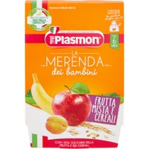 Plasmon La Merenda Bambini Frutta/Cereali Asettico 2x120g 6Mesi+-1