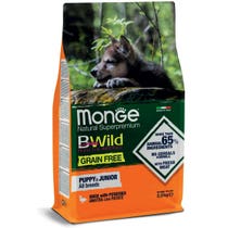Monge B Wildgetreidefreie Ente mit Kartoffeln Trockenfutter für Hunde Welpen Beutel 2,5 Kg-1