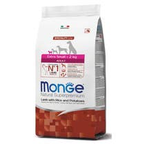 Monge Agnello Riso E Patate Cibo Secco Per Cani Adulti Taglia Molto Piccola Sacco 2,5 Kg-1