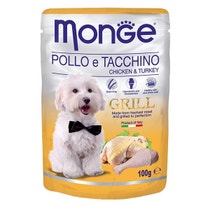 Monge Grill Pollo Tacchino Cibo Umido Per Cani Adulti 100g-1