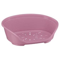 Ferplast Siesta Deluxe Hunde-/Katzenhütte aus rosa Kunststoff, Größe 4-1