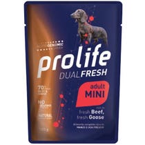 Prolife Smart Manzo E Oca Freschi Cibo Umido Per Cani Adulti Taglia Piccola Bustina 100g-2
