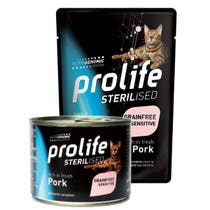 Prolife Sterilised Maiale Fresco E Patate Cibo Umido Per Gatti Adulti Bustina 85g-2