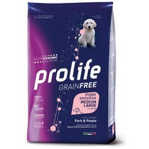 Prolife Grain Free Sensitive Pork & Potato Cibo Secco Per Cani Cuccioli Taglia Media/Grande Sacco 2,5 Kg-2