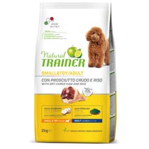 Natural Trainer Kroketten Rohschinken / Reis für ausgewachsene Hunde Kleine Beutel 2kg-3