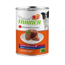 Natural Trainer Nassfutter Rind / Reis für ausgewachsene Hunde Medium / Large Dose 400g-3