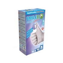 Smilex Febi Latex Einweghandschuh gepudert 1,0 Größe M 100 Stück-1