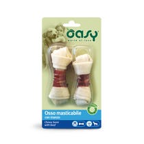 Oasy Snack per Cani Osso Masticabile con Manzo Taglia M 54g-2