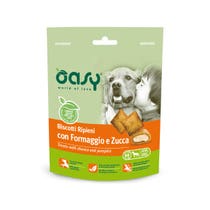 Oasy Snack per Cani Biscotti Ripieni con Formaggio e Zucca 80g-2