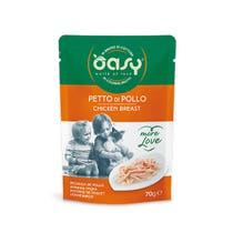 Oasy Wet Cat More Love Petto di Pollo Cibo Umido Per Gatti Adulti 70g-2