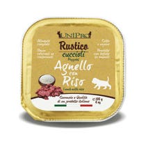 Unipro Rustico Cibo Umido Agnello E Riso Per Cani Cuccioli Vaschetta 100g-1