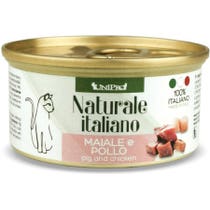 Unipro Natural Italian Nassfutter Schweinefleisch und Huhn für ausgewachsene Katzen, 85-g-Box-2