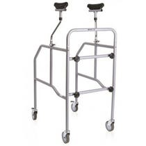 Abnehmbarer, verstellbarer Unterarmrollator aus Stahl, 4 Räder mit Bremse, 130 kg